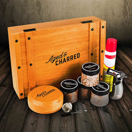 1 Kit Premium Smoke Lid - Tapa para ahumar cócteles en caja de maderathumbnail