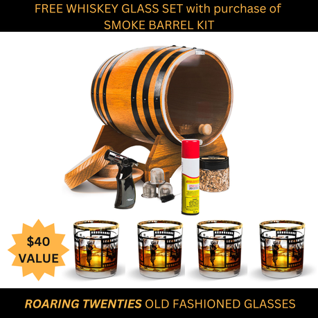 1 Smoke Barrel Kit With Free Whiskey Glass 4 Packthumbnail