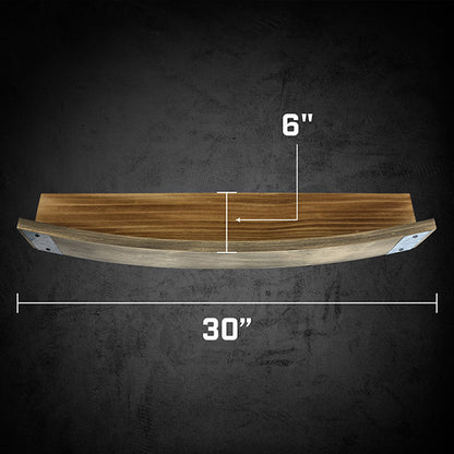 Barrel Stave Wall Shelf